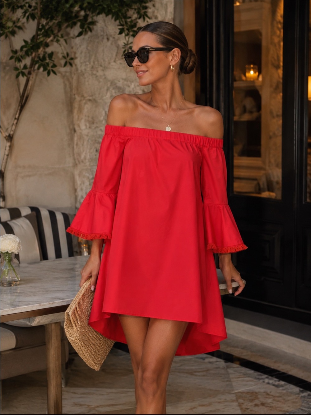 N Nicholas Cotton Trapeze Dress